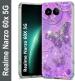 Fashionury Back Cover for Realme Narzo 60X 5G (Purple, Grip Case, Silicon, Pack of: 1)