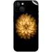 GADGETSWRAP Printed Vinyl Skin Sticker for iPhone 15 Plus - Golden Lotus Flower