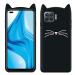 Lejaao Oppo F17 Pro Black Silicone Mobile Back Cover