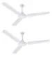 Candes Magic 1200mm 3 Blade Ceiling Fan, White (Pack Of 2)