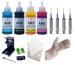 ANG Refill Ink Use for HP Deskjet 2677 All in One Ink Advanatage Wireless Printer 4 Refill Ink Bottle_with 5 Syringe & 1 nos Suction Tool Kit Set 2 Set Hand Glove