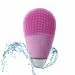 Lifelong LLM342 Facial Cleansing Massager Brush, Rechargeable Electric Handheld Face Massager, Waterproof Ultra Hygienic Soft Silicone Face Scrubber (Pink)
