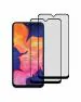 GADGETRONICS Samsung A10,A10S and M10 Black Tempered Glass Scratch Resistant Screen Protector (Pack of 2)