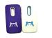 CLUBCLASSY TPU Back case Cover Soft Designer Pack of 2 pc. Compatible for Motorola Moto g 2nd gen Mix Color