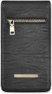 ICREATION All Type Of Mobile 6.5 Inch Size With 3 Pocket & 2 Chain Pocket Black Pouch