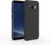 Mcase Black Plastic, Silicon Back Cover For Samsung Galaxy S8 (Model - Grip Back Case - 21559)
