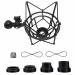 Audio Array Metal Spider Shock Mount for Microphone With Anti Vibration Suspension High Isolation With 4 Size Bottom Screws & Extra Replacement Elastic Bands. Recommended For Rode, Samson & Blue (AA-04)