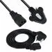 BIGGEAR 1Mtr Computer Power Cable Cord for Desktops PC and Printers/Monitor SMPS