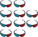 RV7 Anaglyph 3D Video Glasses (Red and Blue) (pack of 10)