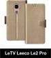 Sbms Letv Leeco Le2 Pro Gold Artificial Leather Shock Proof Flip Cover