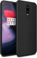 S-Hardline Oneplus 6T Black Rubber Plain Back Cover
