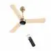 Atomberg Renesa Plus 3 Blade 900 mm BLDC Motor, Remote Control Ceiling Fan with LED Lights, Metallic Gold