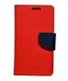Fastship Imported Canvas Cloth Smooth Flip Cover for Samsung A20s - SM-A207F| Inside TPU & Inbuilt Stand | Wallet Style Back Cover Case | Stylish Mercury Magnetic Closure - Red