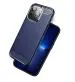 Golden Sands Carbon Fibre Case for Apple iPhone 13 Pro Max Back Cover Case, Shockproof Rugged Durable Drop Protection Tested for Apple iPhone 13 Pro Max, Blue
