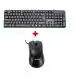zebion K500 Wired Keyboard + Hunk Wired Optical Mouse Combo Set (Black)