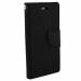 Fastship Imported Canvas Cloth Smooth Flip Cover for Nokia TA 1118 / Nokia 3.1Plus | Inside TPU & Inbuilt Stand | Wallet Back Cover Case Stylish Mercury Magnetic Closure - Black