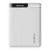 Teknobyte Paco Power Bank 10000 mAH Lithium Polymer 10W Fast Power Delivery Charging, Input Type C , Micro USB, Output USB Type A, (White)