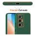 Casotec Leather PC TPU Case for Vivo X70 Pro Plus 5G | PC + TPU | Shockproof | Metal Plating | Camera Protection - Green