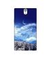 Casotec Snow Moon Clouds Design Printed Silicon Soft TPU Back Case Cover for XOlO Q1010i