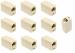 AdzMozi -RJ45 Ethernet Adapter for Server, Router and Modem with Cat 5 and Cat 6 - Pack of 10