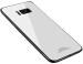 Mbcase Samsung Galaxy S8 White Glass, Silicon Back Cover