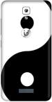 aadia Gionee P7 Matte Vinyl Ying Yang Printed Mobile Skin Sticker with Scratch Resistant Lamination