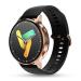 Pebble Vast 1.43 inch(3.63 cm) Amoled Bright Display, BT Calling, Always On Display,Health Suite, Multi Sports Modes, Premium Build, Multiple Watch Faces, AI Voice Assitance, Sleep Monitor, Alarm & Notifications smartwatch-Midnight Gold