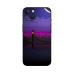 GADGETSWRAP Printed Vinyl Skin Sticker for Apple iPhone 14 - Pixel Art Bridge Night