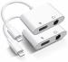 Techel White Audio Splitter Earphone Converter And Phone Charger