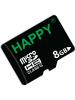 Happy Memories 8GB Black MicroSD Card Class 10 15 Mbps Memory Card Pack of 1