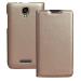 Heartly Lyf Flame 5 Leather Hot Gold Case Cover