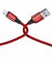 Zoul Nylon Braided USB to Lightning Fast Charging Data Sync Cable for iPhone 14, 13, 12, 11, X, 8, 7, 6, 5 Series, iPad Air, Mini, Pro (1M, Red)