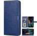 Mobile Mantra Blue Leather Flip Back Cover Case For Poco C3