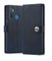 Fastship Realme RMX2030 / Realme 5i Flip Cover | Full Body Protection | Inside Pockets & Stand | Wallet Stylish Button Magnetic Closure Book Cover Leather Flip Case for Oppo Realme 5i - Blue