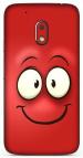 aadia Motorola Moto G4 Play Matte Vinyl Smiley Printed Mobile Skin Sticker with Scratch Resistant Lamination