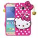 Clickaway Pink Silicone Hello Kitty Back Cover Case For Samsung Galaxy J7