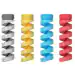 QinPin Flexible Silicone Spiral Cable Protector 4pcs: Universal Charger Earphone Laptop Cellphone Headphone Keyboard Guard