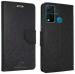 AmericHome Vivo Y30, Vivo 1938 Black Artificial Leather, Cloth, Rubber Shock Proof Mobile Flip Cover