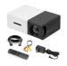 mPix YG-300 HD Smart Mini Movie Projector LED For Home & Business -Black