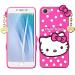 Clickaway Hello Kitty Case for Vivo Y55/Y55S/Y55L 3D Soft Cute Cover for Girls/Women Silicone Rubber Back Cover With Pendant-Baby Pink/Pink