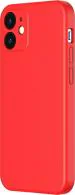 Baseus Red Silicon Mobile Back Cover for iPhone 12 mini (5.4 inch)