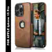 SYOTT Protective COLOR Pure Leather Back Cover For Apple Iphone 15 Pro | Shield Your Device with Style | Brown
