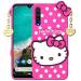 RUPELIK (Hello Kitty Redmi / Mi A3 Pink) Hello Kitty Rupper Back Case Cover |3D Cute| Soft Silicone Back Cover with Pendant Compatible for Redmi / Mi A3 (Pink)