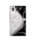 Casotec Black And White Design Printed Silicon Soft TPU Back Case Cover for Panasonic P66 Mega