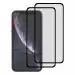 Kite Digital iPhone XR Matte Finish (Black) Tempered Glass Screen Protector with Edge to Edge Coverage - Easy Installation Kit (Pack of 2)