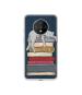 Casotec Cat Sleeping On The Books Design Printed Silicon Soft TPU Back Case Cover for OnePlus 7T