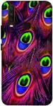 SARTOOLIYA Vivo Y17 Multicolor Plastic Mor Pankh Wallpaper Printed Water Proof Back Cover