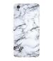 Bhaicover OnePlus X White Plastic and Polycarbonate Marble Design Mobile Back Case Cover