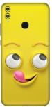 aadia Huawei Honor 8x Max Matte Vinyl Smiley Printed Mobile Skin Sticker with Scratch Resistant Lamination