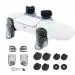 Nitho PS5 FPS Gaming Kit for PlayStation 5 Dual Sense Controller Customizing Kit with Thumb Grips Ergonomic Button Trigger Precise Aiming Kit (White)